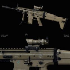 3D model FN-Scar-H PBR