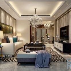 3D model Living room space B080