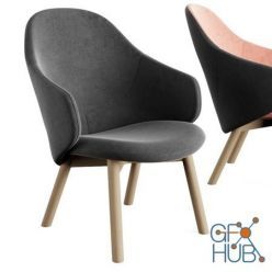 3D model Alba Lounge Armchair