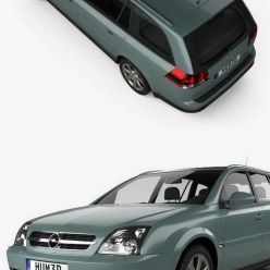 3D model Opel Vectra caravan 2002
