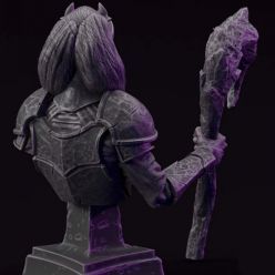 3D model Ancient Priestess - Bust