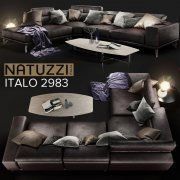 3D model Sofa Italo 2983 by Natuzzi