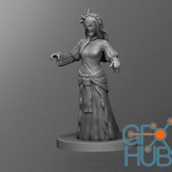 3D model Medieval Weeping Woman – 3D Print