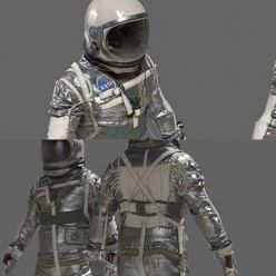 3D model SPACESUIT NASA Mercury Navy Mark IV