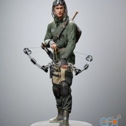 3D model Survivor Man PBR