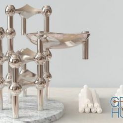 3D model Werner Stoff STOFF Candle Holders set