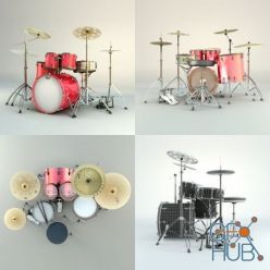 3D model Drum kit