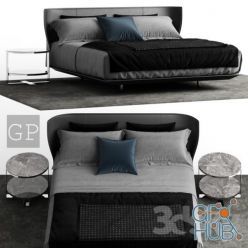 3D model B&B Italia Alys bed Comp A