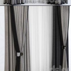 3D model Curtains contemporary