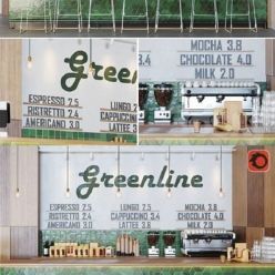 3D model Cafe greenline