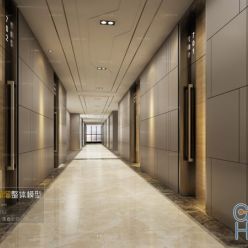 3D model Elevator aisle A004