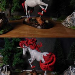 3D model White Unicorn - 3D Print