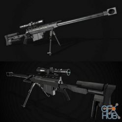 3D model PGM Hecate Sniper Rifle