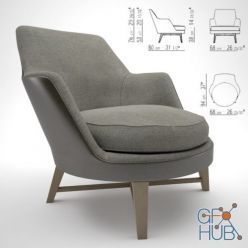 3D model Flexform Guscio Soft