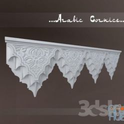 3D model Arabic cornice