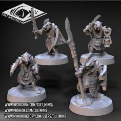 3D model ﻿Ratfolk Armored Guard and Armored Boss – 3D Print