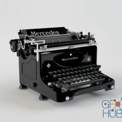 3D model Typewriter Mercedes