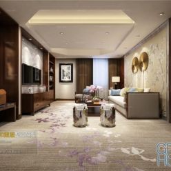 3D model Living room space C094