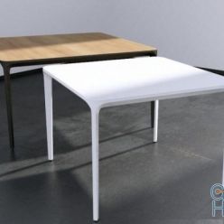 3D model Slim square table