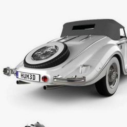 3D model Mercedes-Benz 500K Special Roadster 1936