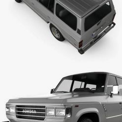 3D model Toyota Land Cruiser (J60) US 1987