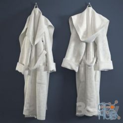 3D model Terry bathrobe