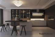 3D model Trail kitchen set by Poliform Varenna