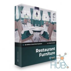 3D model CGAxis – Restaurant Furniture 3D Models Collection – Volume 99