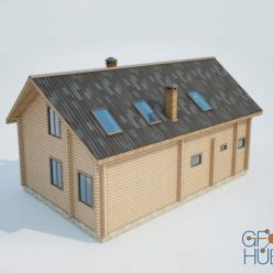 3D model Log house (max, fbx)