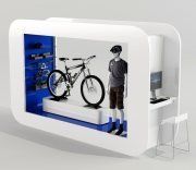 3D model Showcase for a bicycle shop