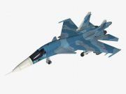 3D model Russian fighter bomber Sukhoi Su-34