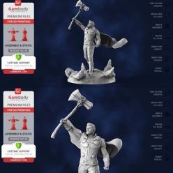 3D model Thor with Stormbreaker – 3D Print