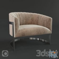 3D model Barrel Lounge chair