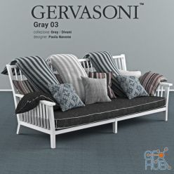 3D model Gervasoni Gray 03 divani