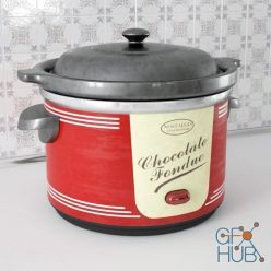 3D model Appliance for chocolate fondue