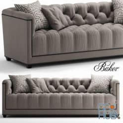 3D model Sofa PARIS LOVESEAT by Baker