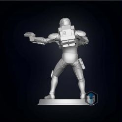 3D model Bad Batch Hunter Figurine - Pose 2 – 3D Print