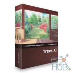 3D model CGAxis Trees 3D Models Collection Volume 100