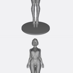 3D model Girl wearing sexy lingerie and short jeans – 3D Print