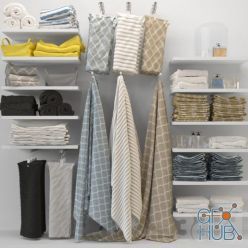 3D model Collection of towels