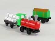 3D model Toy locomotive
