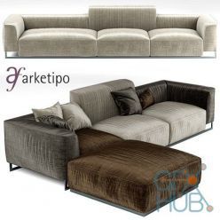 3D model Sofa Arketipo Inkas