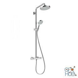 3D model Croma Showerpipe 220 Thermostat by Hansgrohe