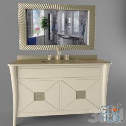 3D model Classic bathroom furniture set