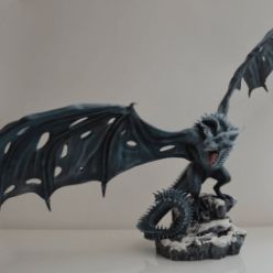 3D model Viserion Ice Dragon 3D Printing Figurine