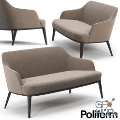 3D model Poliform Jane sofa (max, obj)