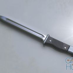 3D model Steel handle blade
