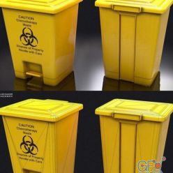 3D model Medical Trash – Plastic Box PBR