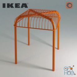 3D model Stool IKEA VASTERON