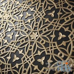 3D model Arabic Decor Panel 03